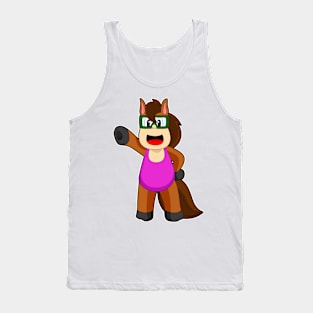 Horse Swimming Swimsuit Tank Top